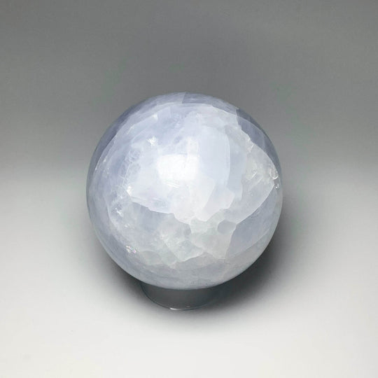 Blue Calcite Sphere - Rocks and Gems Canada