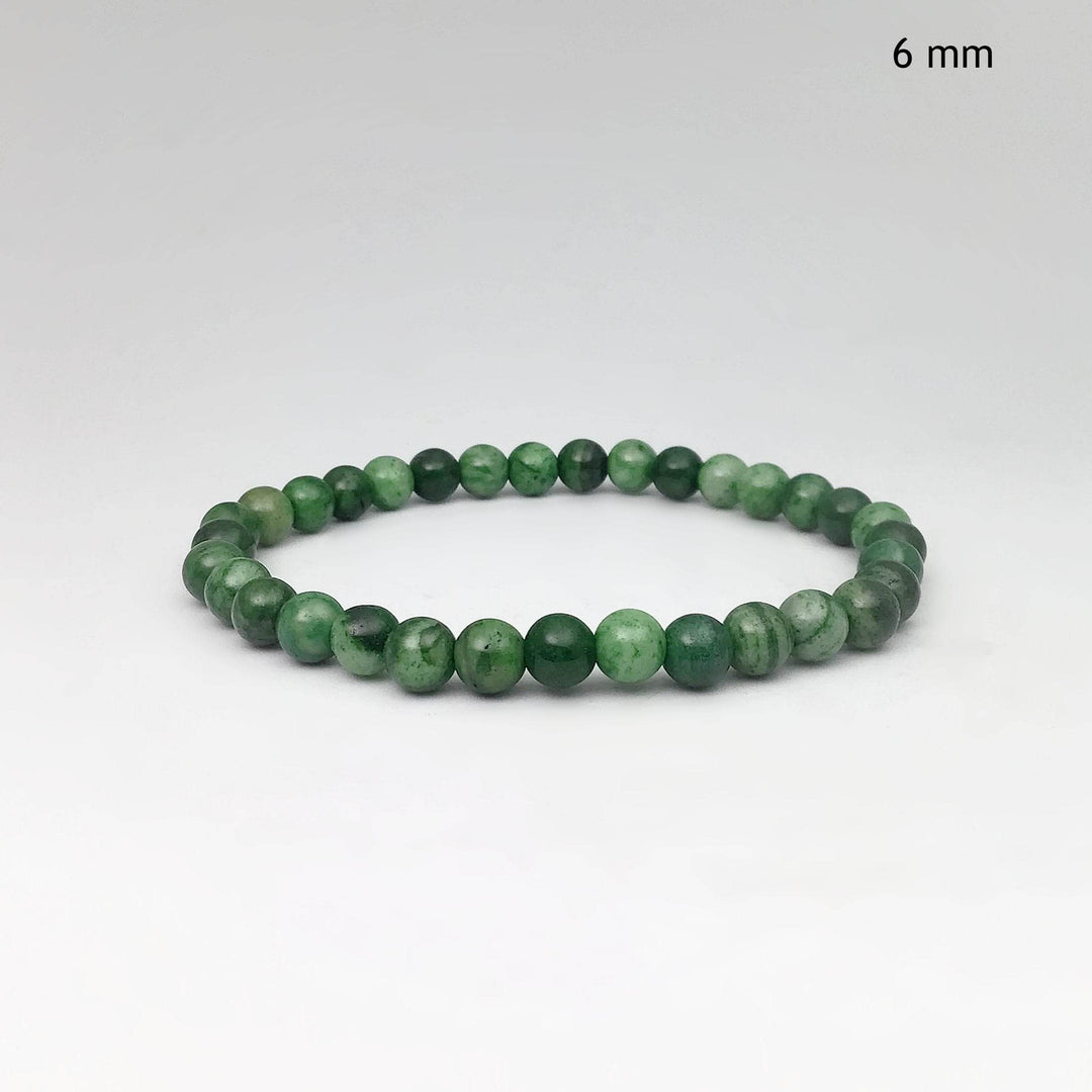 Green Crazy Lace Agate Beaded Bracelet - Rocks and Gems Canada