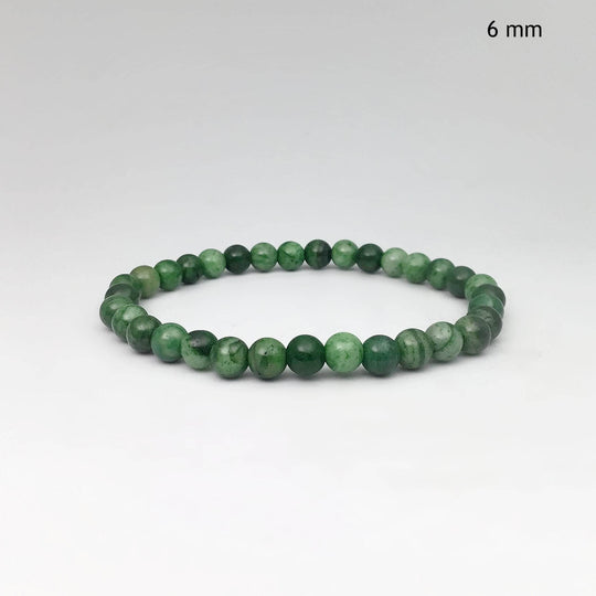 Green Crazy Lace Agate Beaded Bracelet - Rocks and Gems Canada