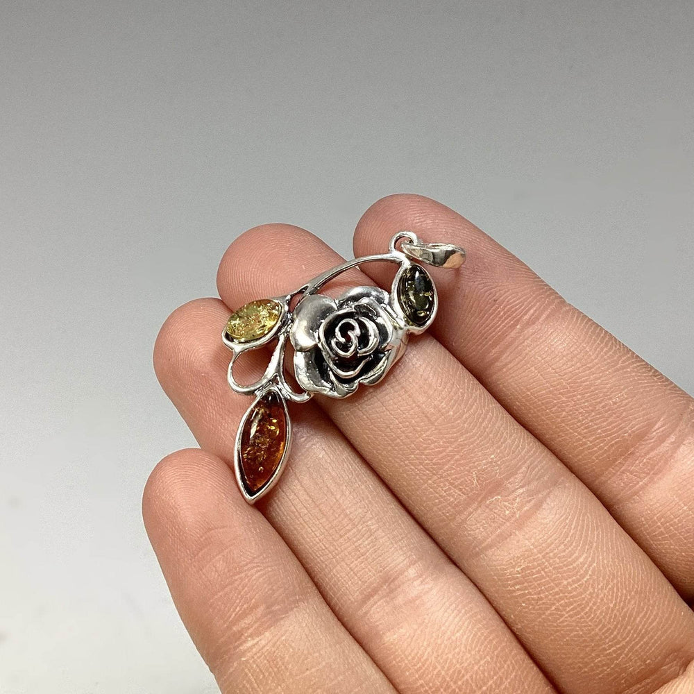 Mixed Amber Pendant - Rocks and Gems Canada