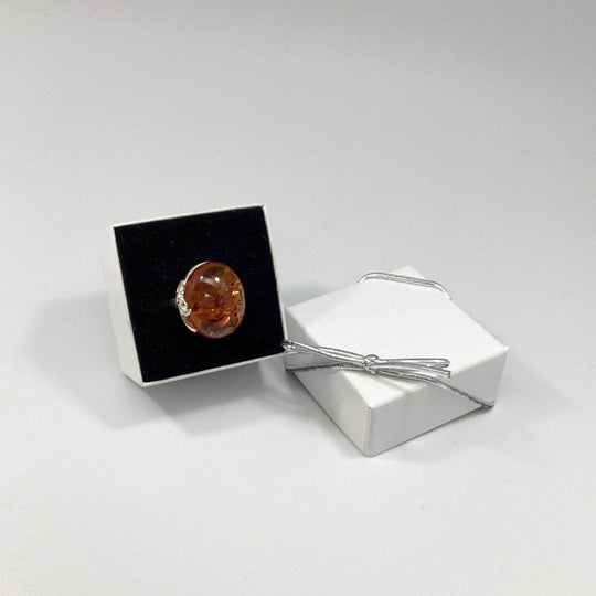 Cognac Amber Ring - Rocks and Gems Canada