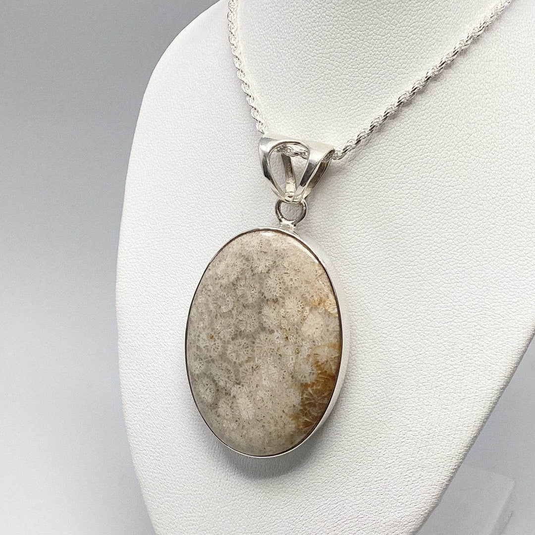 Fossilized Coral Pendant - Rocks and Gems Canada