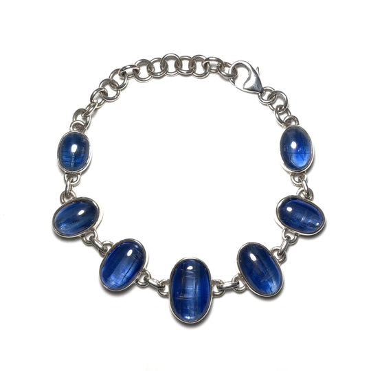 Kyanite Sterling Silver Bracelet - Rocks and Gems Canada
