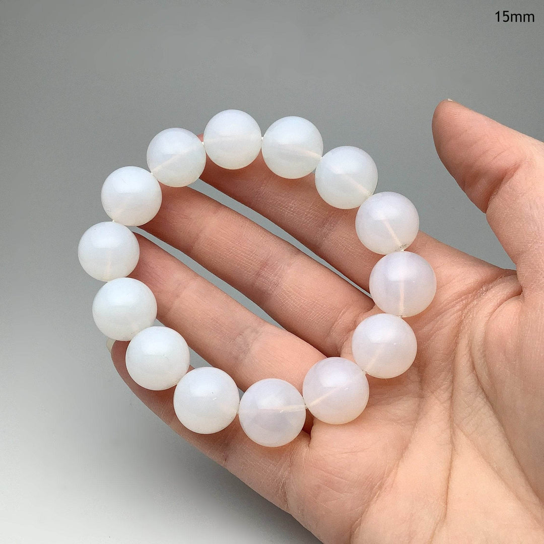 Moon Quartz Beaded Bracelet - Rocks and Gems Canada