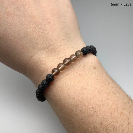 Smoky Quartz Beaded Bracelet - Rocks and Gems Canada