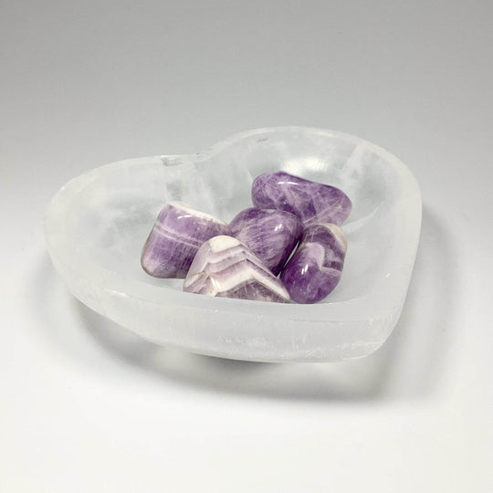 Selenite Heart Bowl - Rocks and Gems Canada