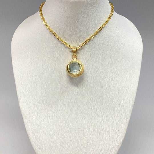 Blue Topaz Pendant - Rocks and Gems Canada