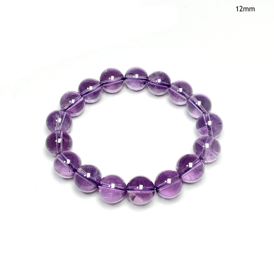 Amethyst Beaded Bracelet - High Quality - Rocks and Gems Canada