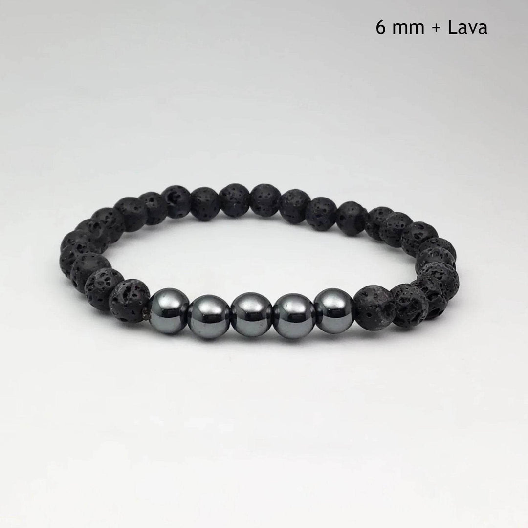 Hematite Beaded Bracelet - Rocks and Gems Canada