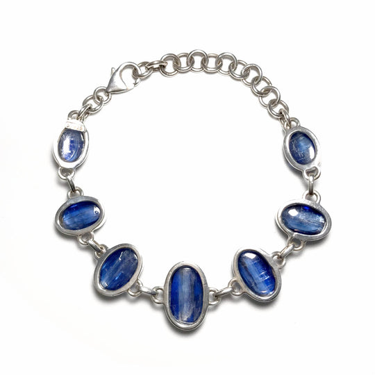 Kyanite Sterling Silver Bracelet - Rocks and Gems Canada