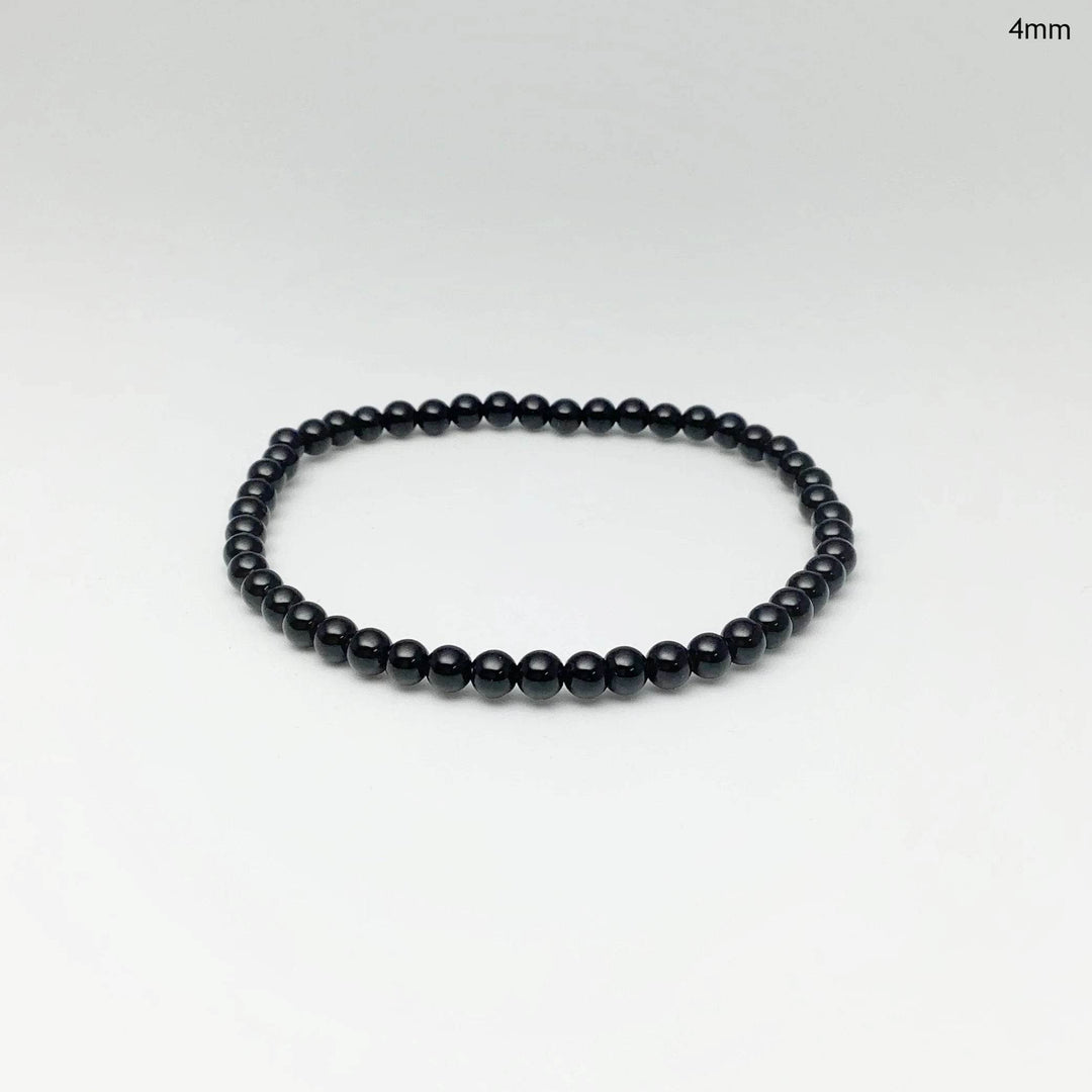 Black Obsidian Beaded Bracelet - Rocks and Gems Canada