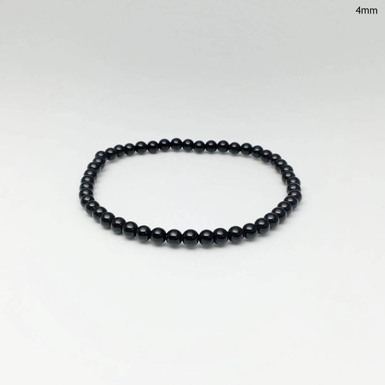 Black Obsidian Beaded Bracelet - Rocks and Gems Canada