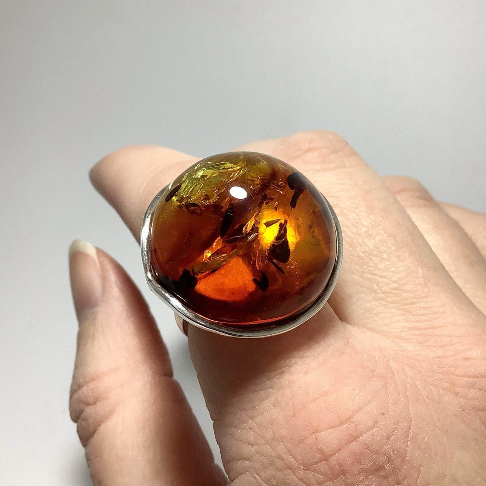 Ombre Amber Ring - Rocks and Gems Canada