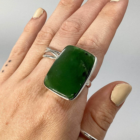 Canadian Jade Ring - Rocks and Gems Canada