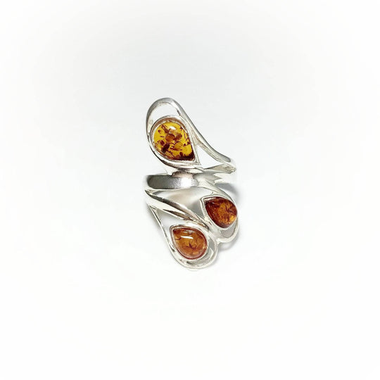 Cognac Amber Ring - Rocks and Gems Canada