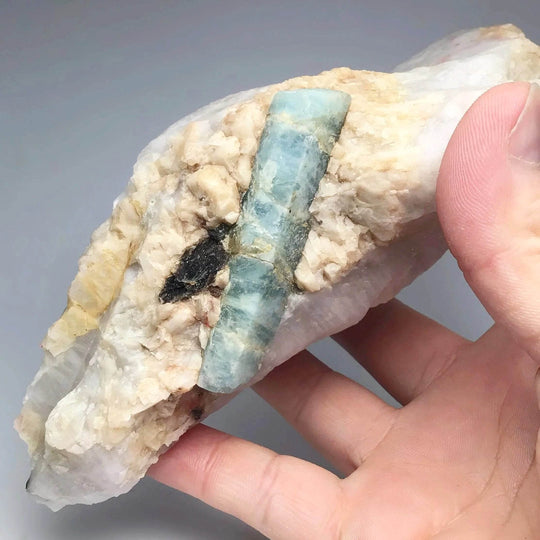 Aquamarine in Matrix - Rocks and Gems Canada