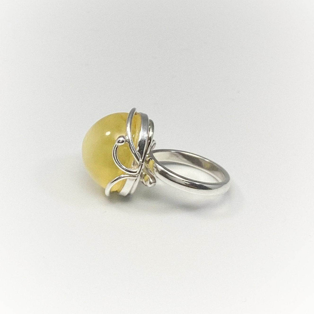 Butterscotch Amber Ring - Rocks and Gems Canada