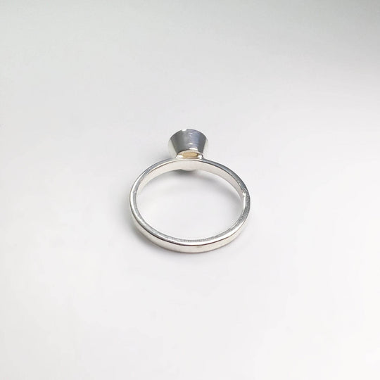 Faceted Ethiopian Fire Opal Ring - Rocks and Gems Canada