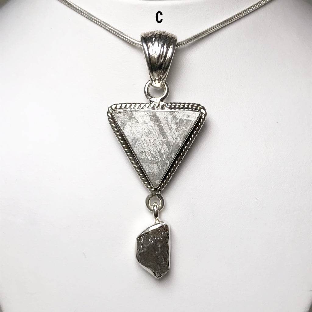 Muonionalusta and Campo Del Cielo Meteorite Pendant - Rocks and Gems Canada