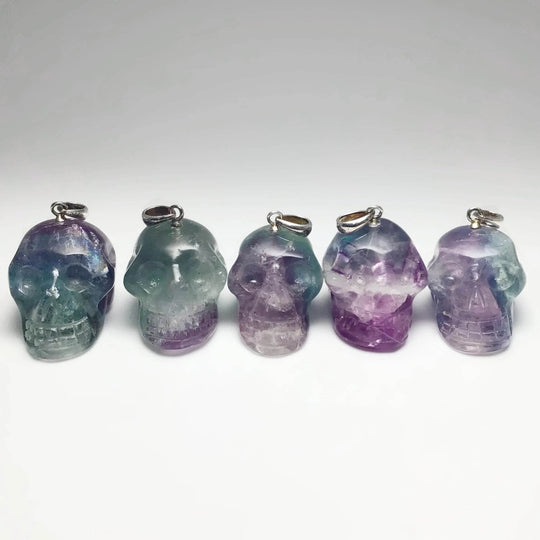 Fluorite Skull Pendant - Rocks and Gems Canada
