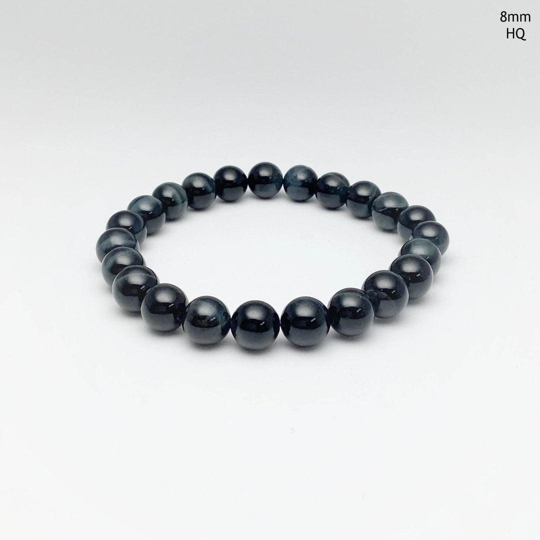 Blue Tiger Eye Beaded Bracelet - Rocks and Gems Canada