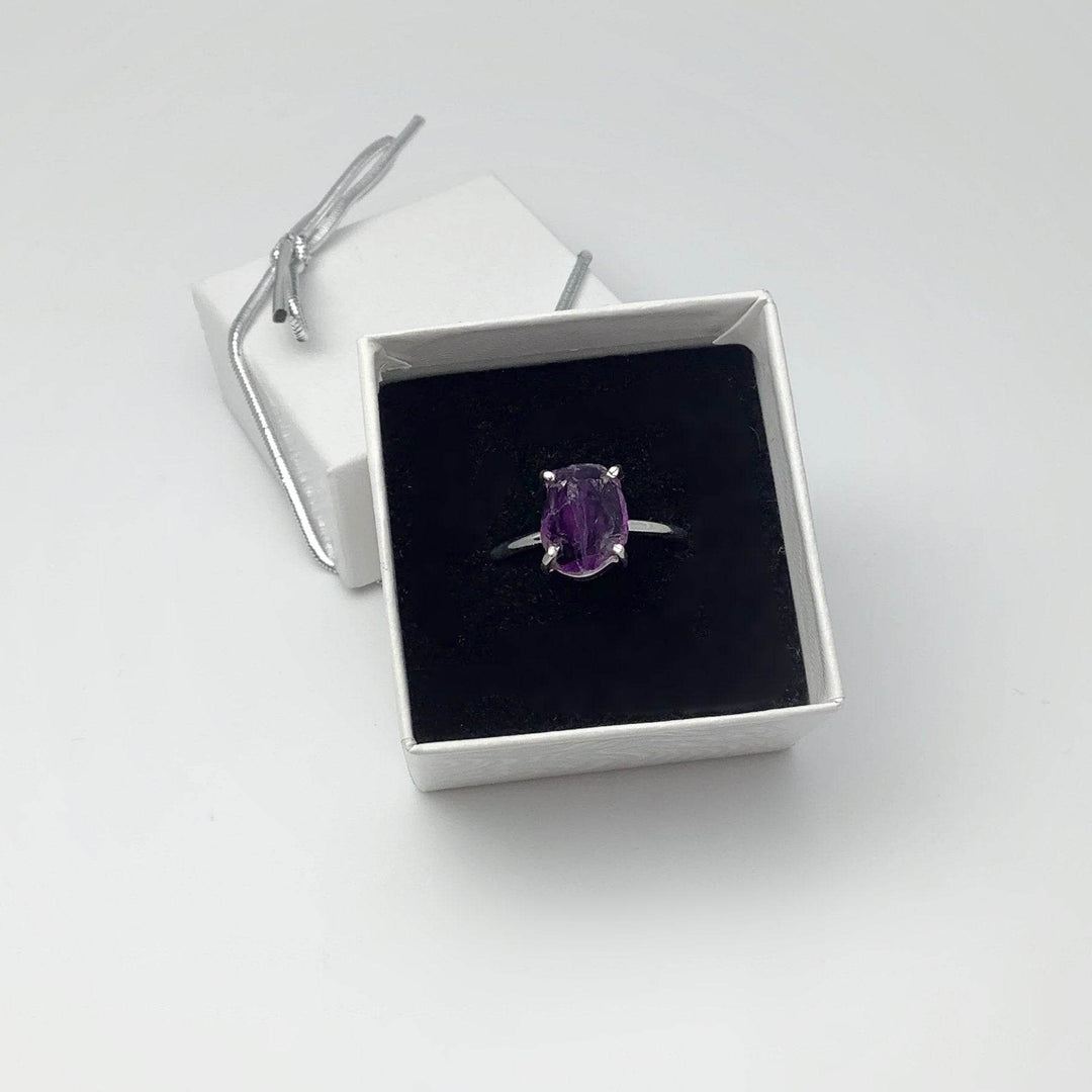 Rough Amethyst Ring - Rocks and Gems Canada