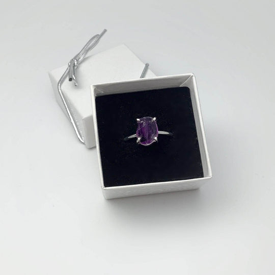 Rough Amethyst Ring - Rocks and Gems Canada