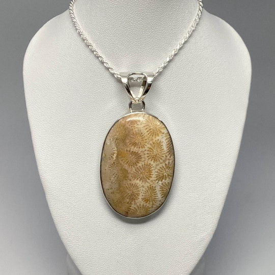 Fossilized Coral Pendant - Rocks and Gems Canada