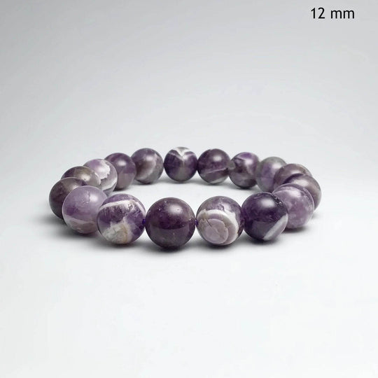 Chevron Amethyst Beaded Bracelet - Rocks and Gems Canada