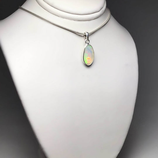 Ethiopian Fire Opal Pendant - Rocks and Gems Canada