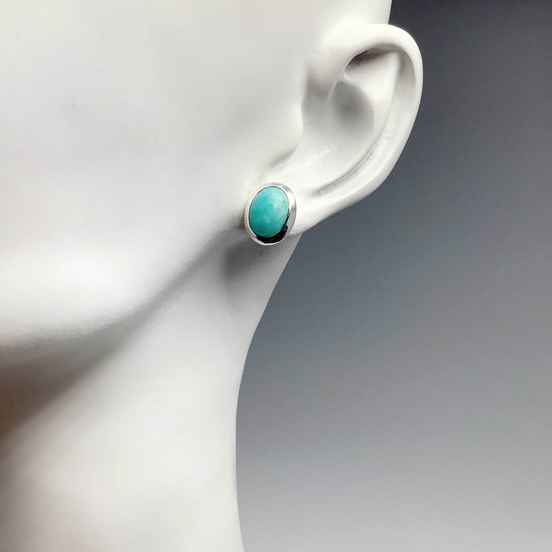Amazonite Stud Earrings - Rocks and Gems Canada