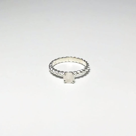 Rainbow Moonstone Ring - Rocks and Gems Canada