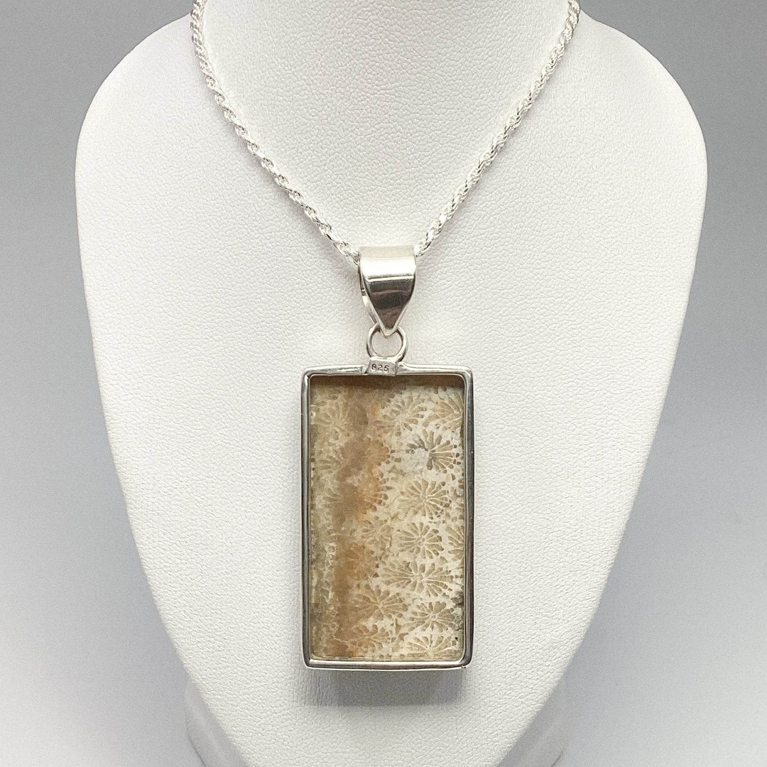 Fossilized Coral Pendant - Rocks and Gems Canada