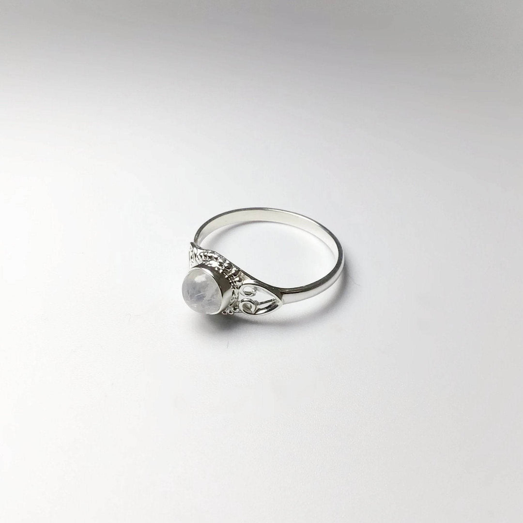 Rainbow Moonstone Ring - Rocks and Gems Canada