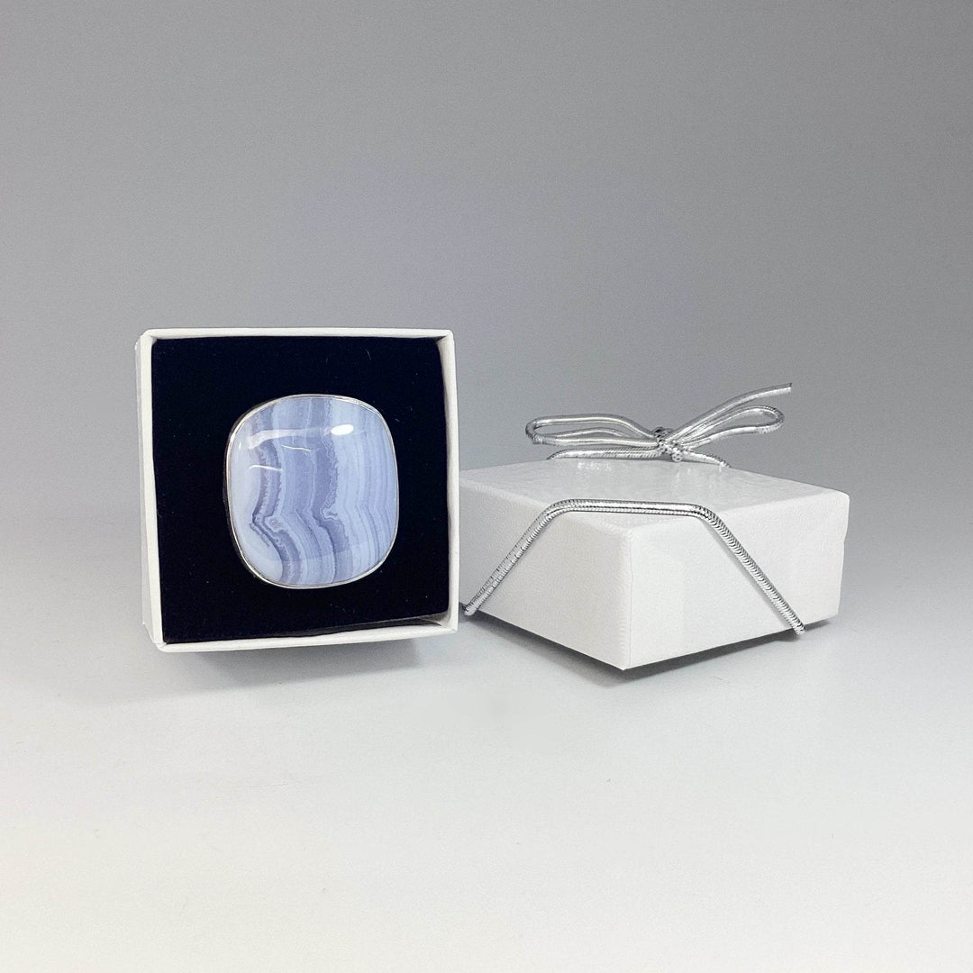 Blue Lace Agate Ring - Rocks and Gems Canada