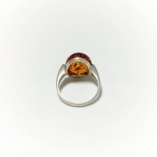 Cognac Amber Ring - Rocks and Gems Canada