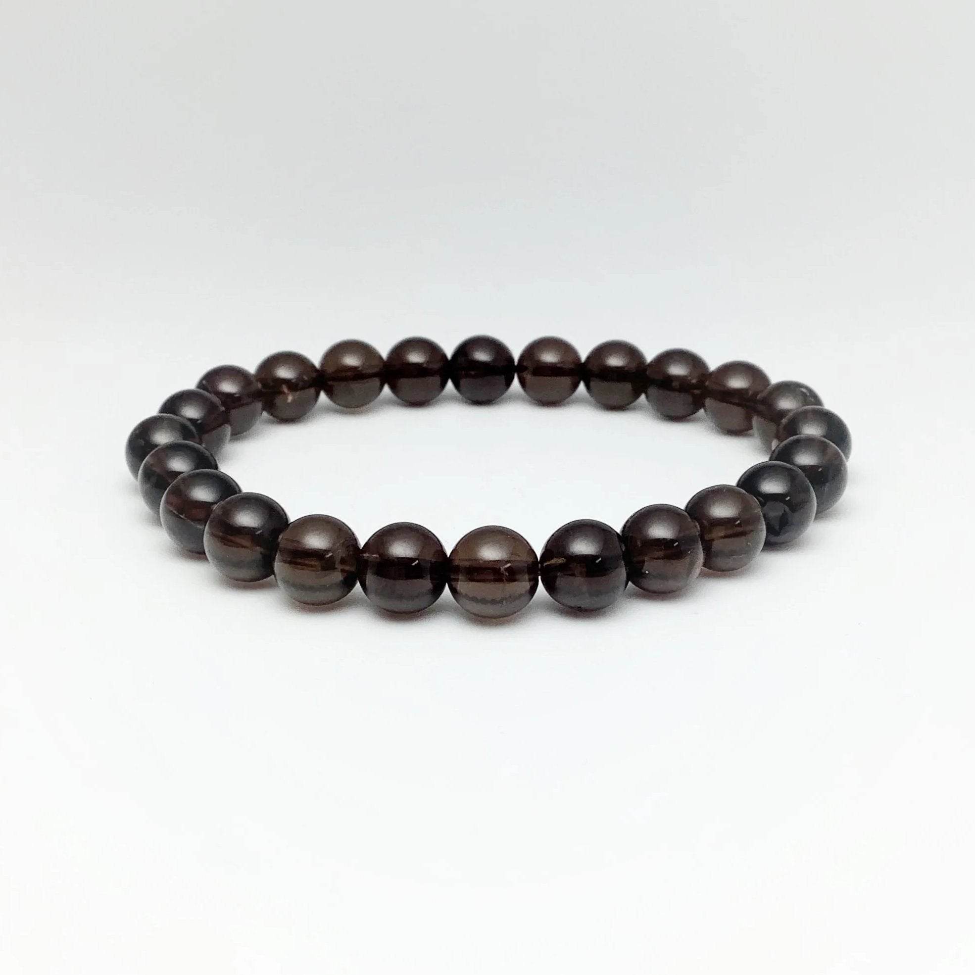 Smoky Quartz Beaded Bracelet - Rocks and Gems Canada