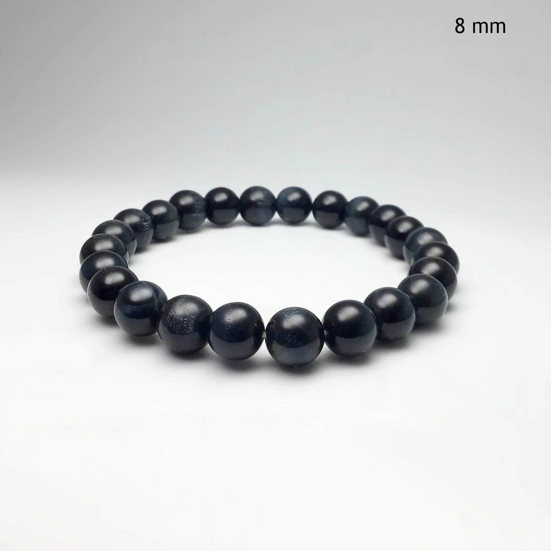 Blue Tiger Eye Beaded Bracelet - Rocks and Gems Canada