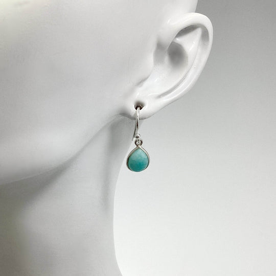 Amazonite Dangle Earrings - Rocks and Gems Canada