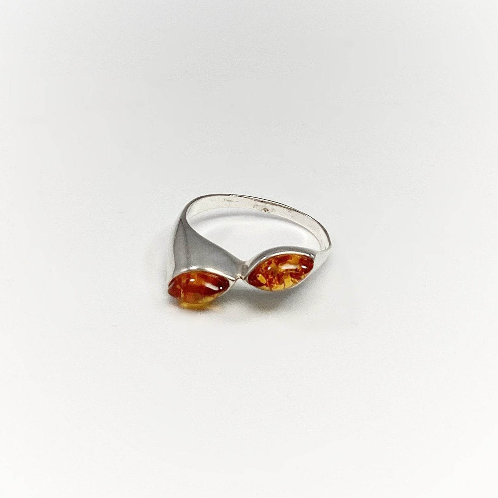 Cognac Amber Ring - Rocks and Gems Canada