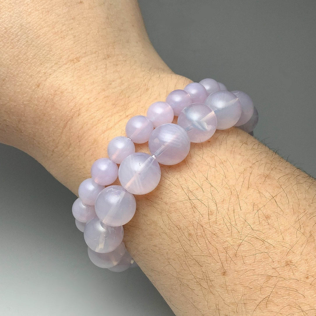 Moon Amethyst Beaded Bracelet - Rocks and Gems Canada