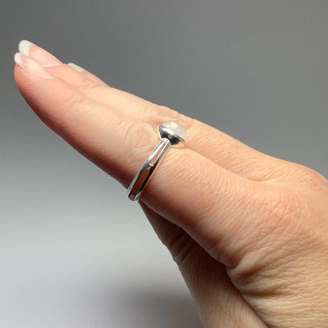 Rainbow Moonstone Ring - Rocks and Gems Canada