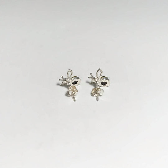 Green Amber Stud Earrings - Rocks and Gems Canada