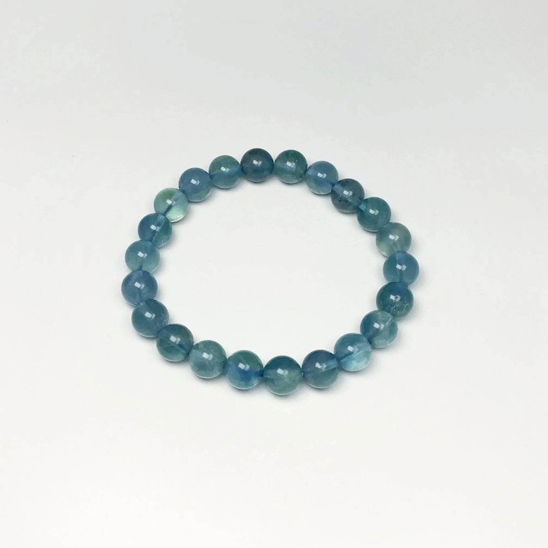 Blue Fluorite Beaded Bracelet - Rocks and Gems Canada