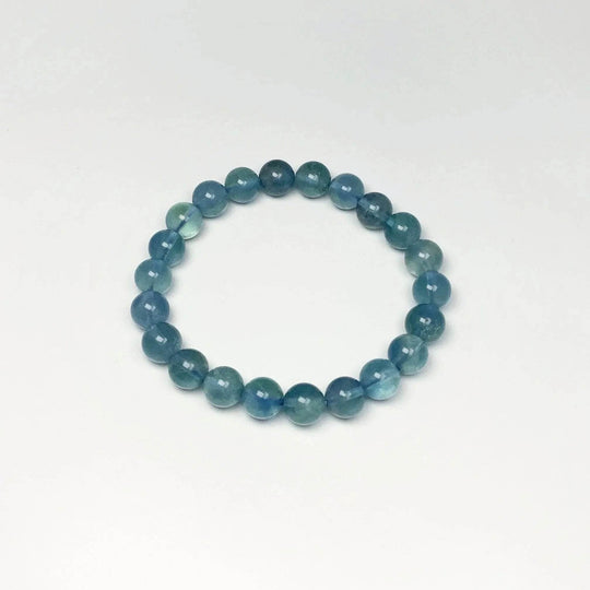 Blue Fluorite Beaded Bracelet - Rocks and Gems Canada