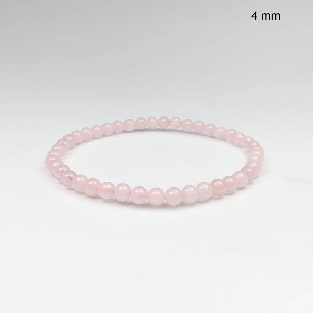 Rose Quartz Beaded Bracelet - Rocks and Gems Canada