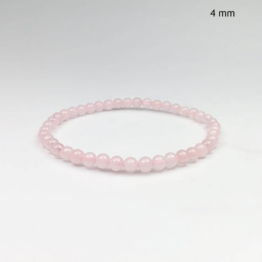 Rose Quartz Beaded Bracelet - Rocks and Gems Canada