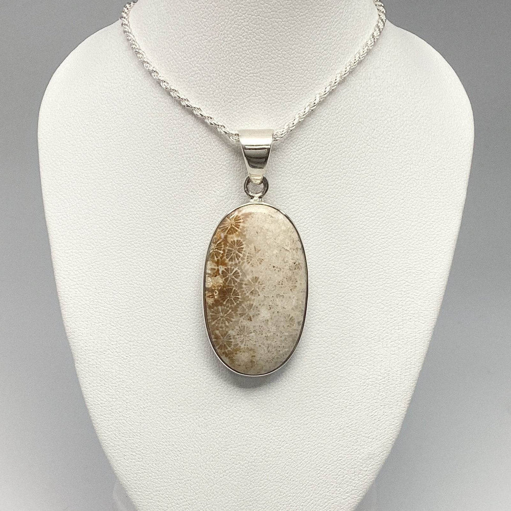 Fossilized Coral Pendant - Rocks and Gems Canada