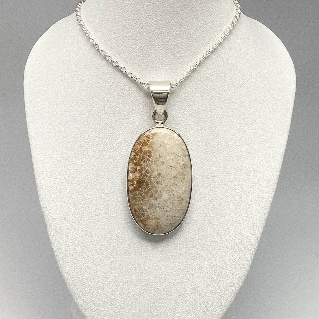 Fossilized Coral Pendant - Rocks and Gems Canada