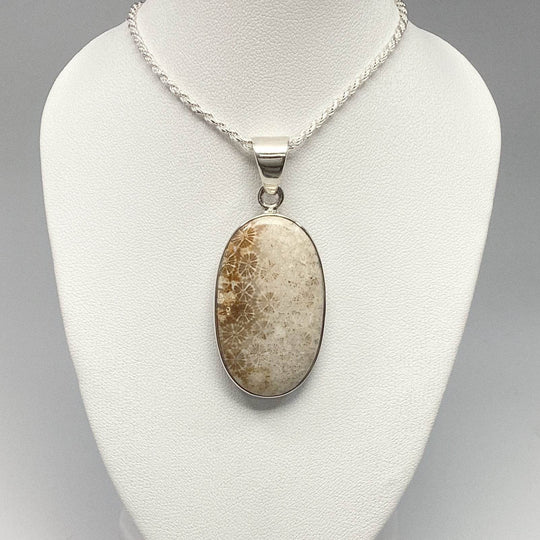 Fossilized Coral Pendant - Rocks and Gems Canada